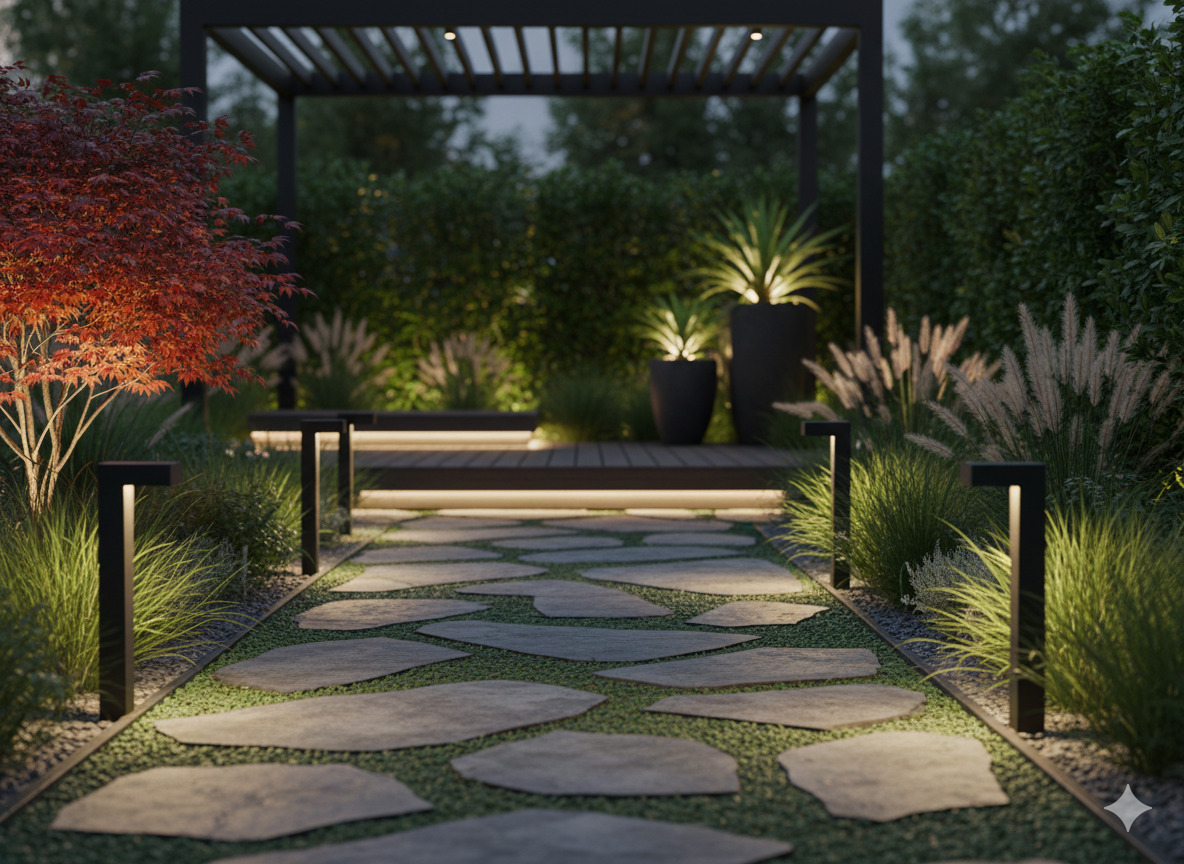 Moderne tuinverlichting